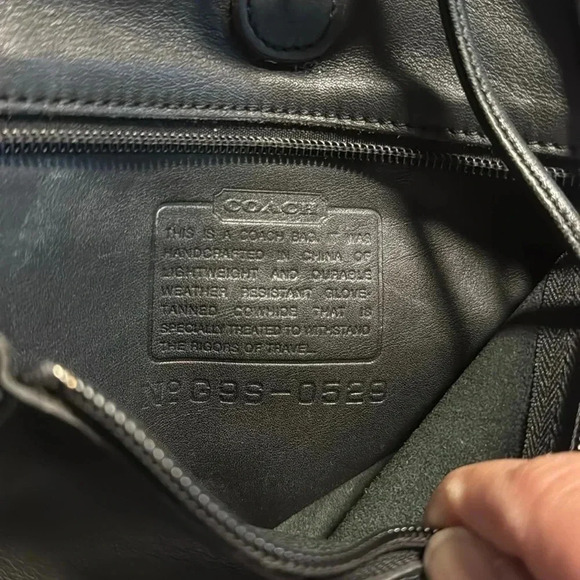 Coach Black Backpack Bag “Rare” - Picture 8 of 10